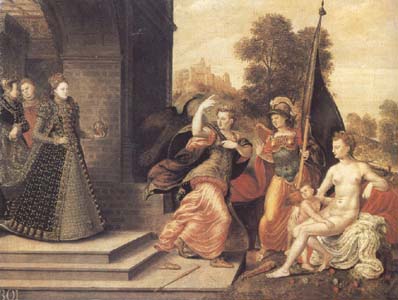 Elizabeth I and the three Goddesses (mk25)